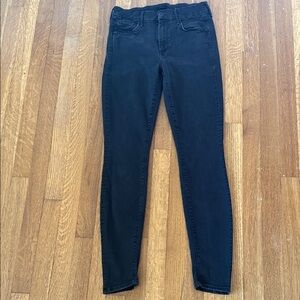 Mother Jeans Black The Looker Not Guilty Skinny High Rise Size 27